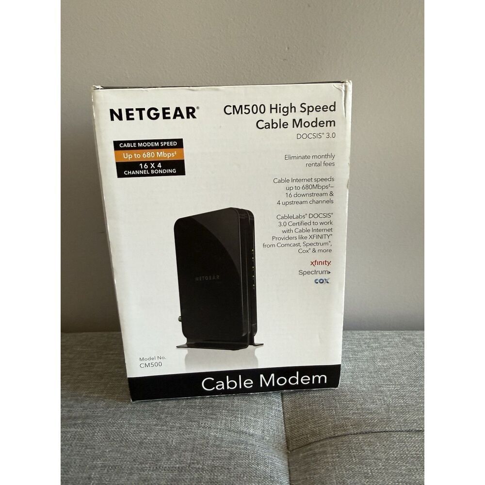 NETGEAR CM500V High Speed Cable Modem 680Mbps‎ DOCSIS 3.0 Voice New